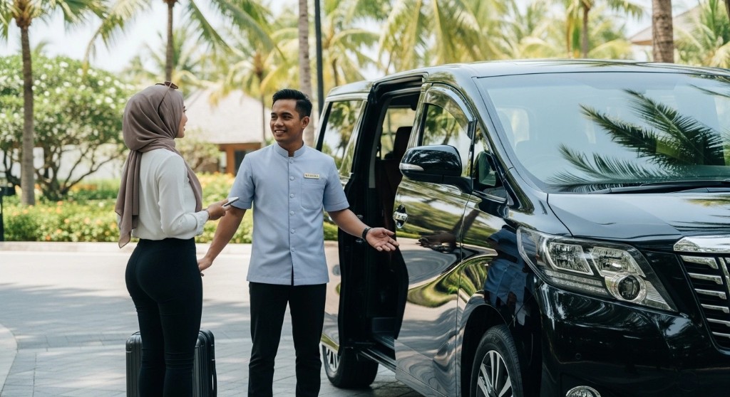 Airport transfer driver and MPV in Langkawi